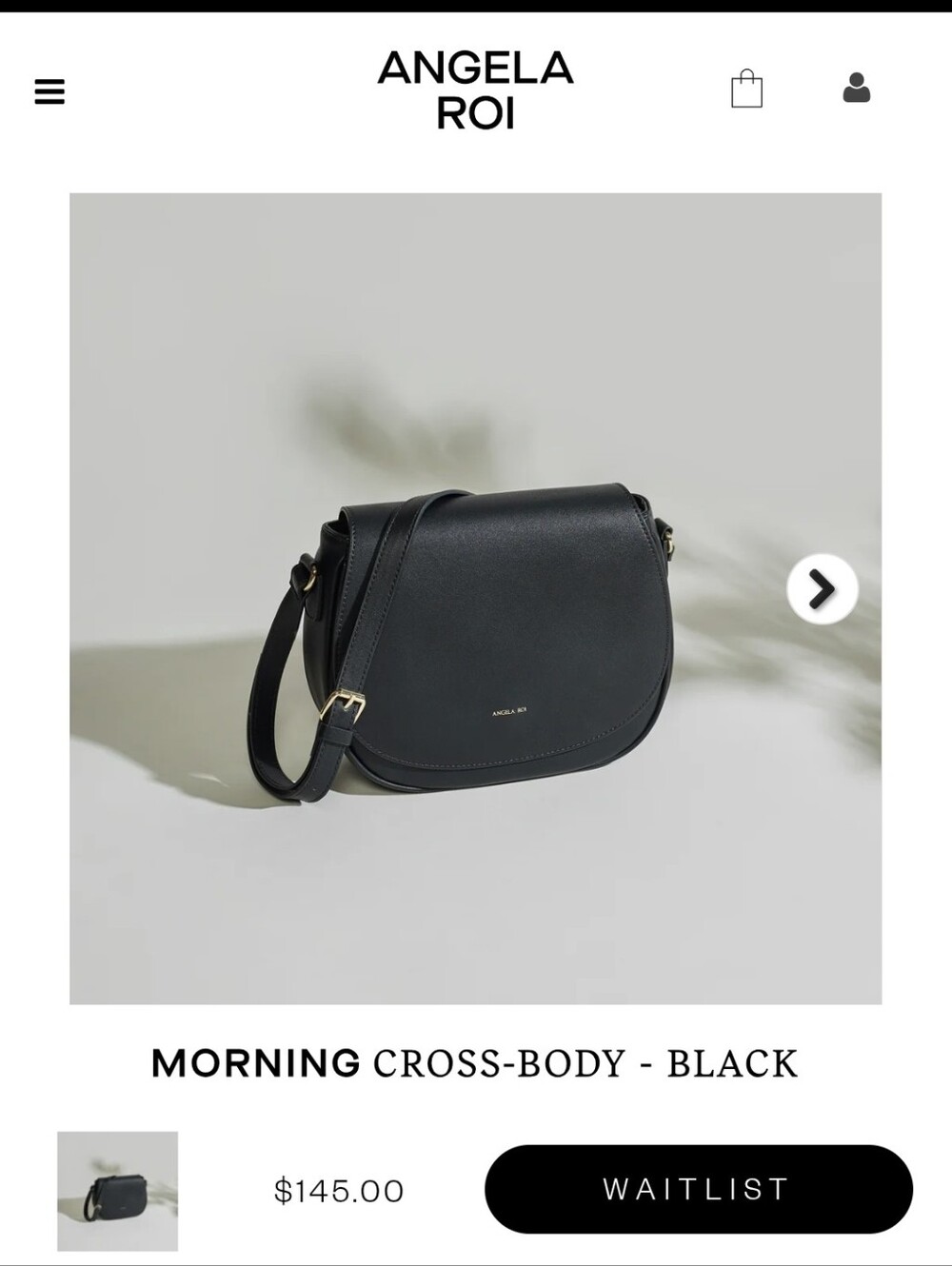 Like New! Angela Roi Morning Crossbody Vegan Leather